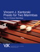 Presto for Two Marimbas P.O.D. cover